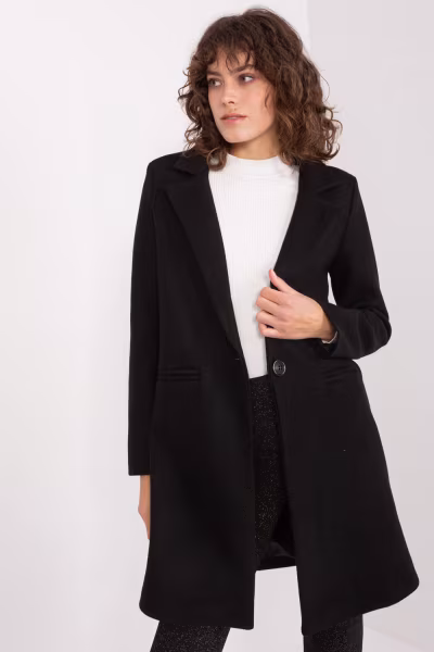 Płaszcz Damski Model TW-PL-BI-23314.00P Black - Och Bella — zdjęcie 3
