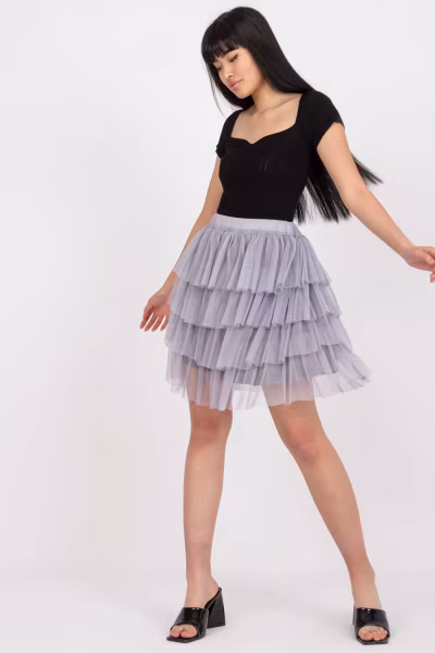 Spódnica Model TW-SD-BI-0517.84 Grey - Och Bella — zdjęcie 2