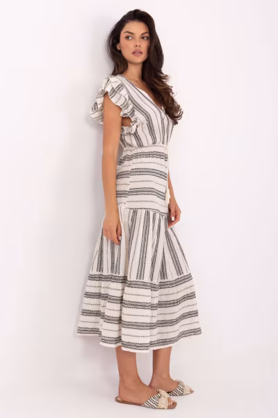 Sukienka Model TW-SK-BI-28760.97 White/Black - Och Bella — zdjęcie 2
