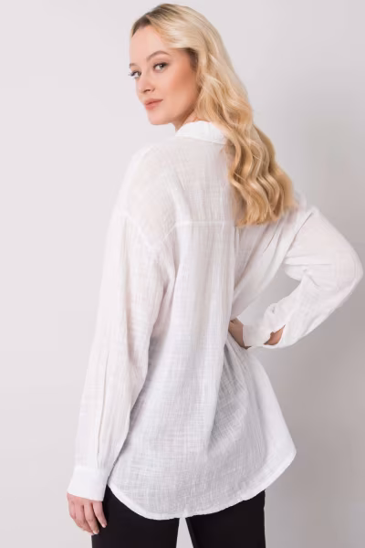 Koszula Damska Model TW-KS-BI-26698.50 White - Och Bella — zdjęcie 3
