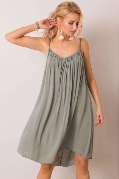 Sukienka Model TW-SK-BI-81541.31 Khaki - Och Bella — zdjęcie 1