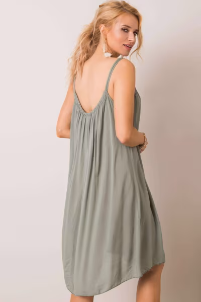Sukienka Model TW-SK-BI-81541.31 Khaki - Och Bella — zdjęcie 2