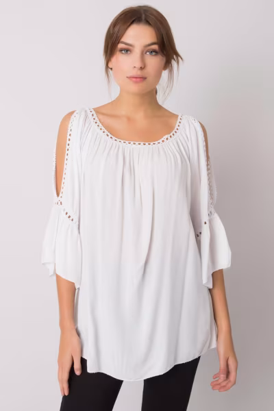 Bluzka Model TW-BZ-BI-82198.46 White - Och Bella — zdjęcie 1