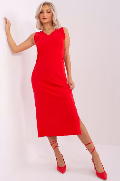 Sukienka Model TW-SK-BL-R1042.02 Red - Och Bella — zdjęcie 1