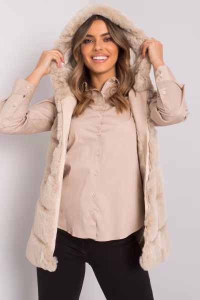 Kamizelka Damska Model TW-KZ-2116.48P Beige - Och Bella — zdjęcie 1
