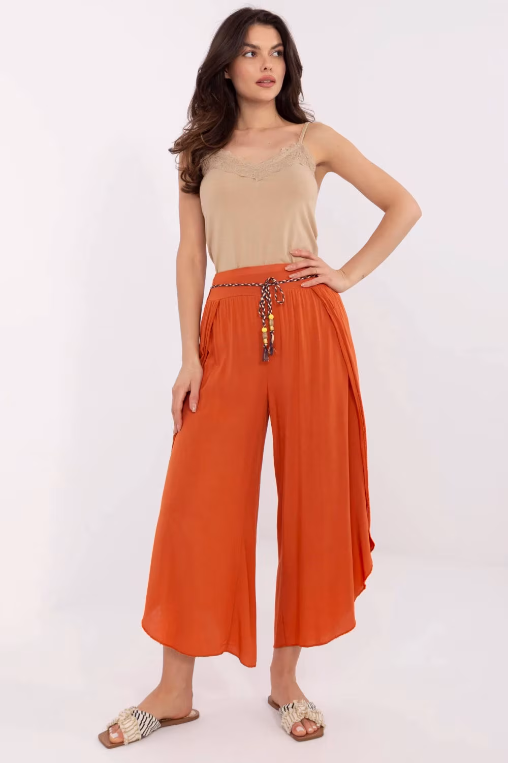 Spodnie Damskie Model TW-SP-BI-81378.24P Dark Orange - Och Bella