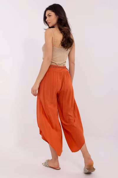 Spodnie Damskie Model TW-SP-BI-81378.24P Dark Orange - Och Bella — zdjęcie 3