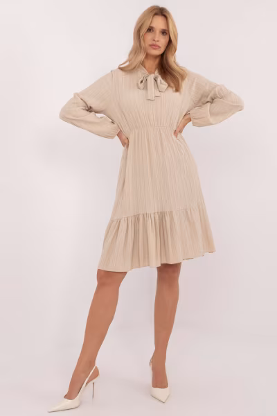Sukienka Model TW-SK-BI-CB3331.88 Beige - Och Bella — zdjęcie 1