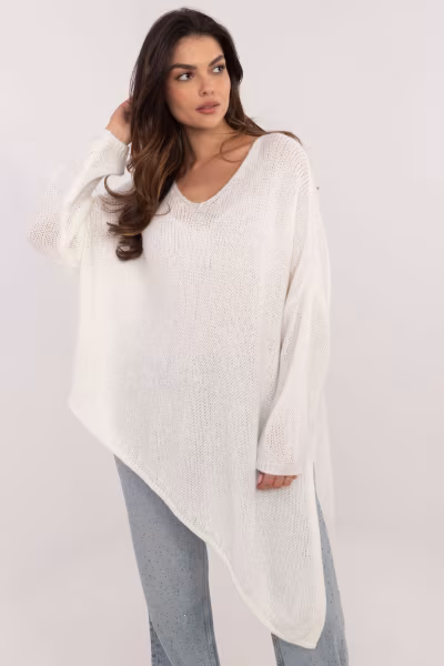 Sweter Damski Model TW-SW-BI-1925.85 Ecru - Och Bella — zdjęcie 1