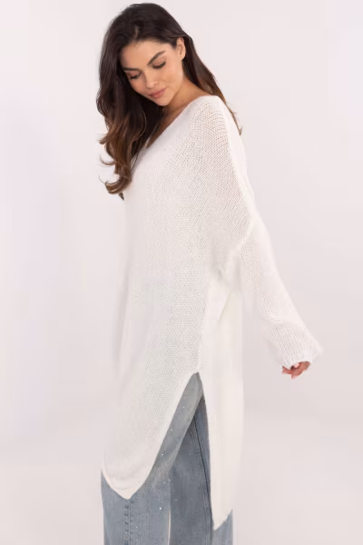 Sweter Damski Model TW-SW-BI-1925.85 Ecru - Och Bella — zdjęcie 2