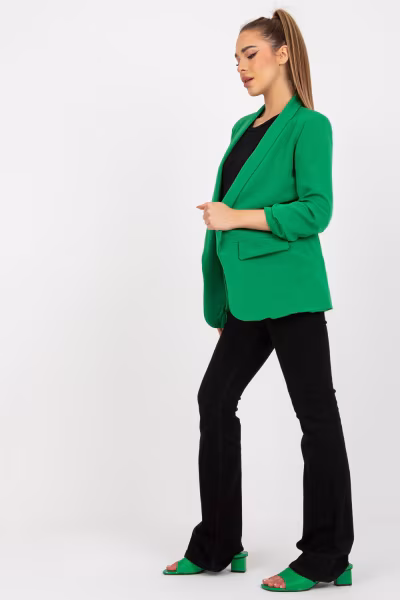 Żakiet Model TW-ZT-BI-22520.14 Dark Green - Och Bella — zdjęcie 2