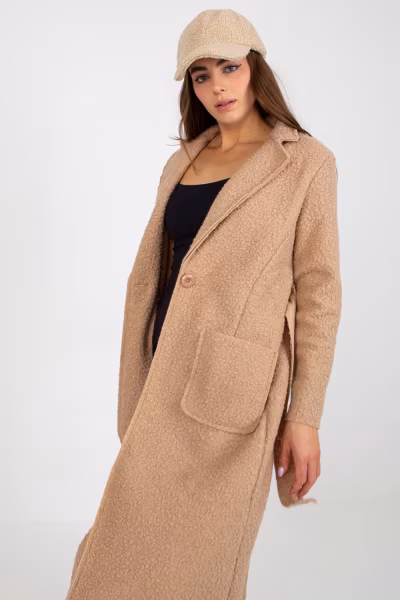 Płaszcz Damski Model TW-PL-BI-5220.63 Beige - Och Bella — zdjęcie 1