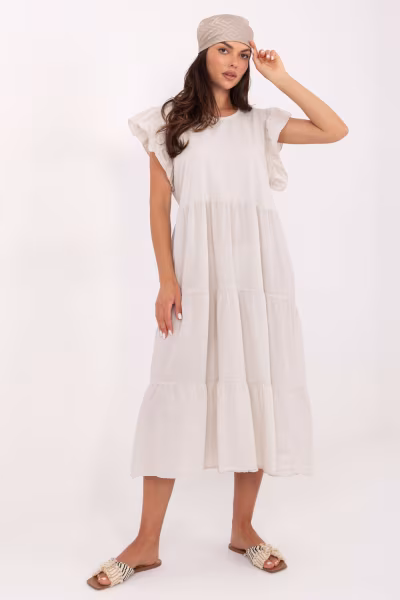 Sukienka Model TW-SK-BI-6-2172.96 Light Beige - Och Bella — zdjęcie 1