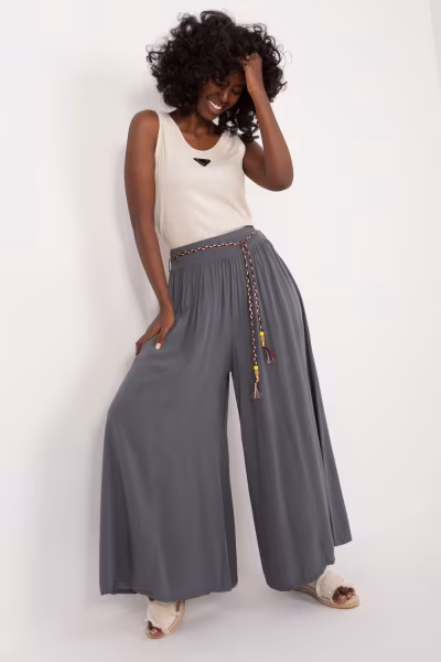 Spodnie Damskie Model TW-SP-BI-81733.14 Dark Grey - Och Bella — zdjęcie 1