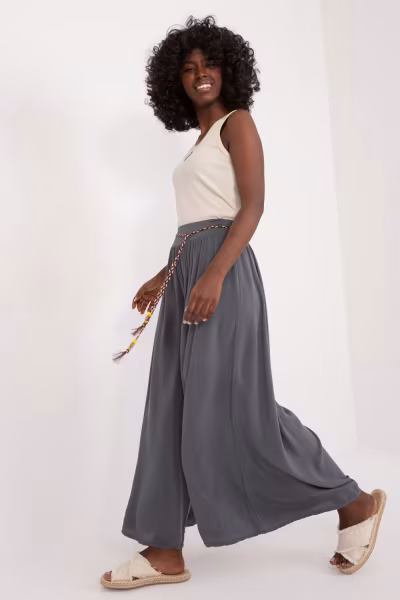 Spodnie Damskie Model TW-SP-BI-81733.14 Dark Grey - Och Bella — zdjęcie 2