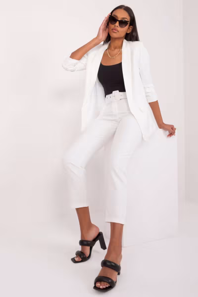Marynarka Model TW-ZT-BI-24155a.01X White - Och Bella — zdjęcie 2