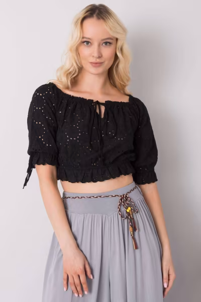 Bluzka Model TW-TP-BI-25455.43 Black - Och Bella — zdjęcie 1