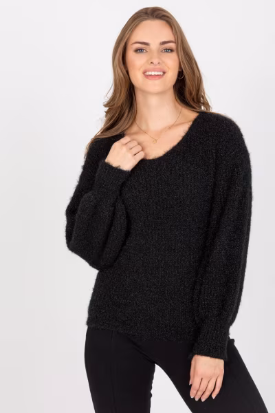 Sweter Damski Model TW-SW-BI-9029.84 Black - Och Bella — zdjęcie 1