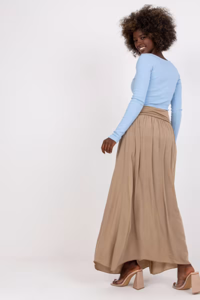 Spódnica Model TW-SD-BI-82160.48 Dark Beige - Och Bella — zdjęcie 3