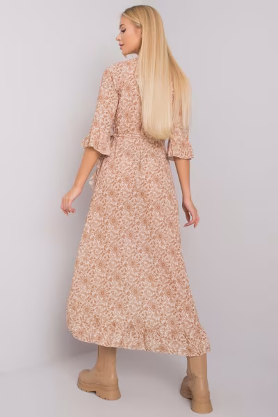 Sukienka model TW-SK-BI-24502-3.46P Beige - Och Bella — zdjęcie 3