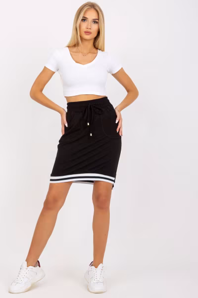 Spódnica Model TW-SD-OB035.10 Black - Och Bella — zdjęcie 1