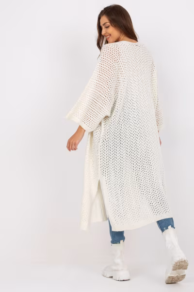 Sweter Kardigan Model TW-SW-BI-M31.36X Ecru - Och Bella — zdjęcie 2