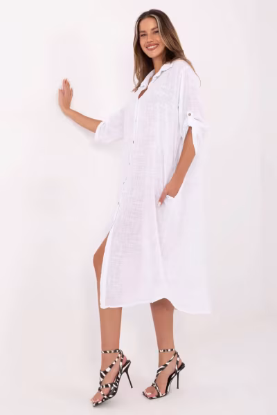 Sukienka Model TW-SK-BI-24135.81 White - Och Bella — zdjęcie 2