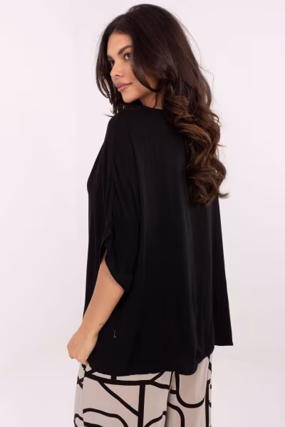 Bluzka Model TW-BZ-BI-3228.75 Black - Och Bella — zdjęcie 3