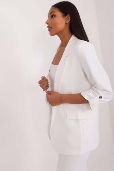 Marynarka Model TW-ZT-BI-27192.44P White - Och Bella — zdjęcie 2