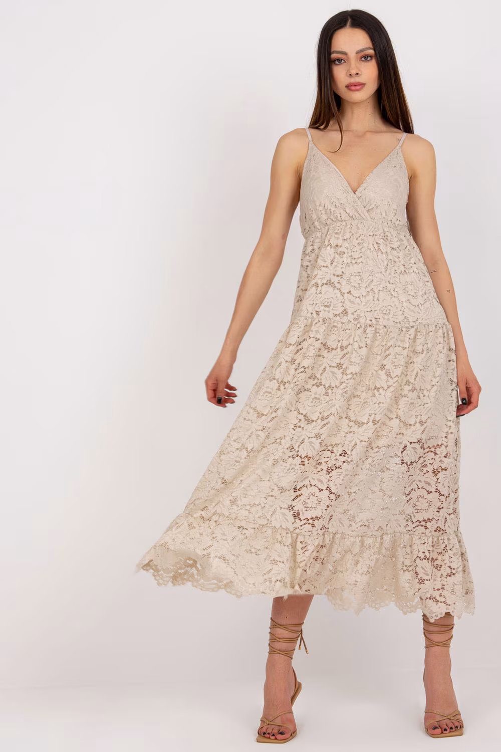 Sukienka Model TW-SK-BI-8247.62P Beige - Och Bella