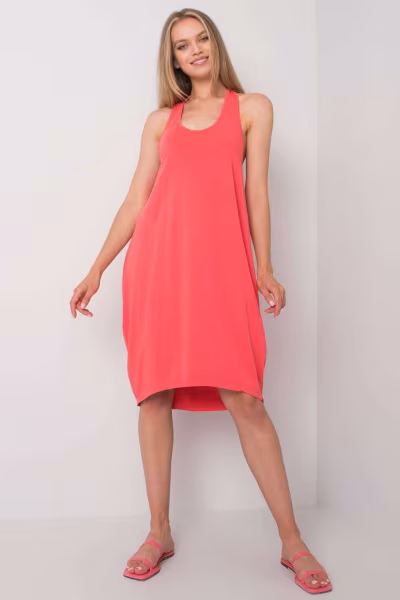 Sukienka Model TW-SK-BI-24199.72P Coral - Och Bella — zdjęcie 2