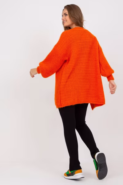 Sweter Kardigan Model TW-SW-BI-9025.36X Orange - Och Bella — zdjęcie 3