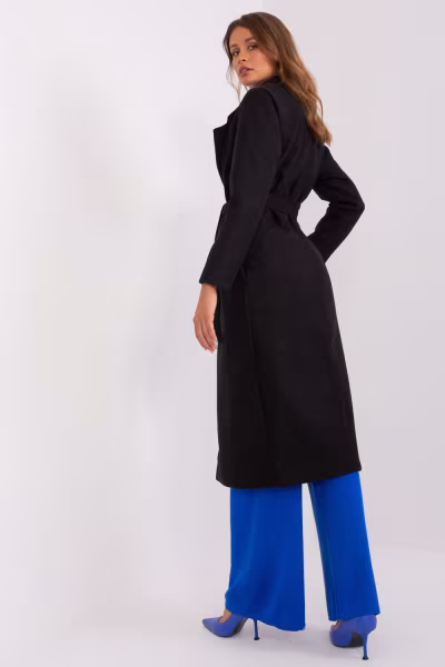 Płaszcz Damska Model TW-PL-BI-5312-1.31 Black - Och Bella — zdjęcie 3