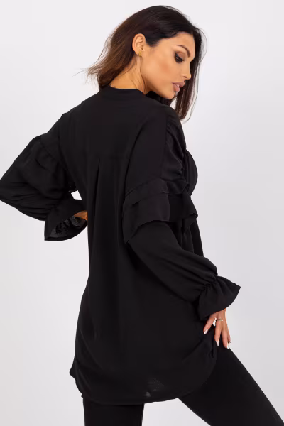 Koszula Damska Model TW-KS-BI-2021745.13X Black - Och Bella — zdjęcie 3