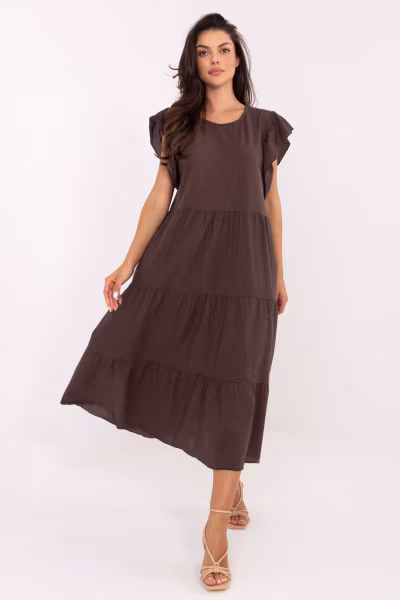 Sukienka Model TW-SK-BI-6-2172.96 Dark Brown - Och Bella — zdjęcie 1