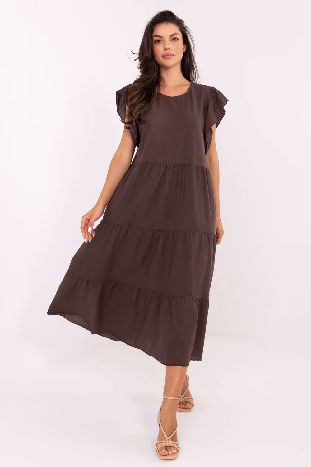 Sukienka Model TW-SK-BI-6-2172.96 Dark Brown - Och Bella