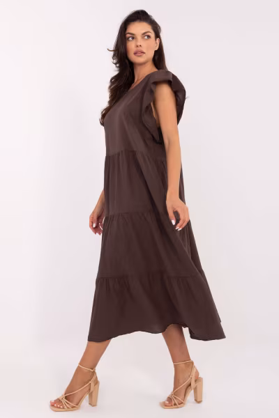Sukienka Model TW-SK-BI-6-2172.96 Dark Brown - Och Bella — zdjęcie 2