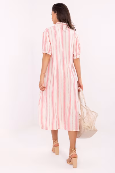 Sukienka Model TW-SK-BI-2451.84 White/Pink - Och Bella — zdjęcie 3