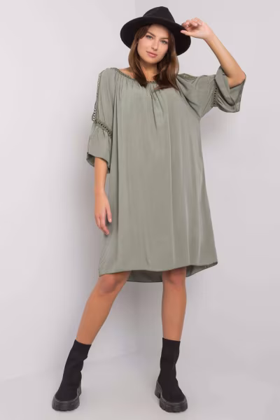 Sukienka Model TW-SK-BI-82314.48 Khaki - Och Bella — zdjęcie 1