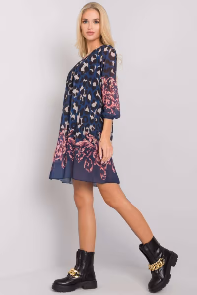 Sukienka Model TW-SK-BI-2667-2.92P Navy - Och Bella — zdjęcie 3