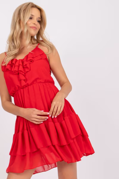 Sukienka Model TW-SK-BI-1158.77 Red - Och Bella — zdjęcie 1