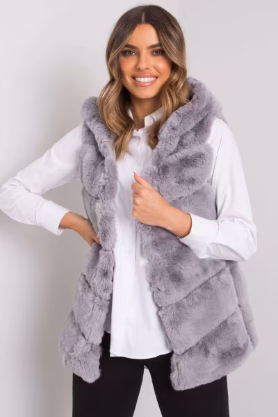 Kamizelka Model TW-KZ-2116.48P Grey - Och Bella — zdjęcie 1