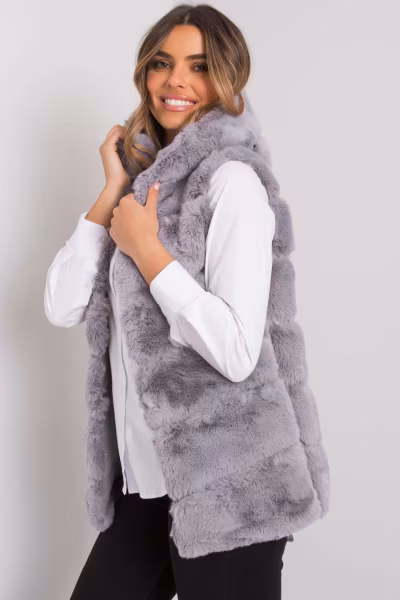 Kamizelka Model TW-KZ-2116.48P Grey - Och Bella — zdjęcie 2