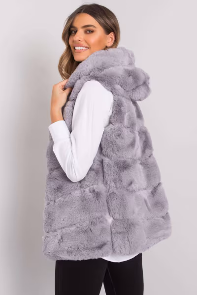 Kamizelka Model TW-KZ-2116.48P Grey - Och Bella — zdjęcie 3