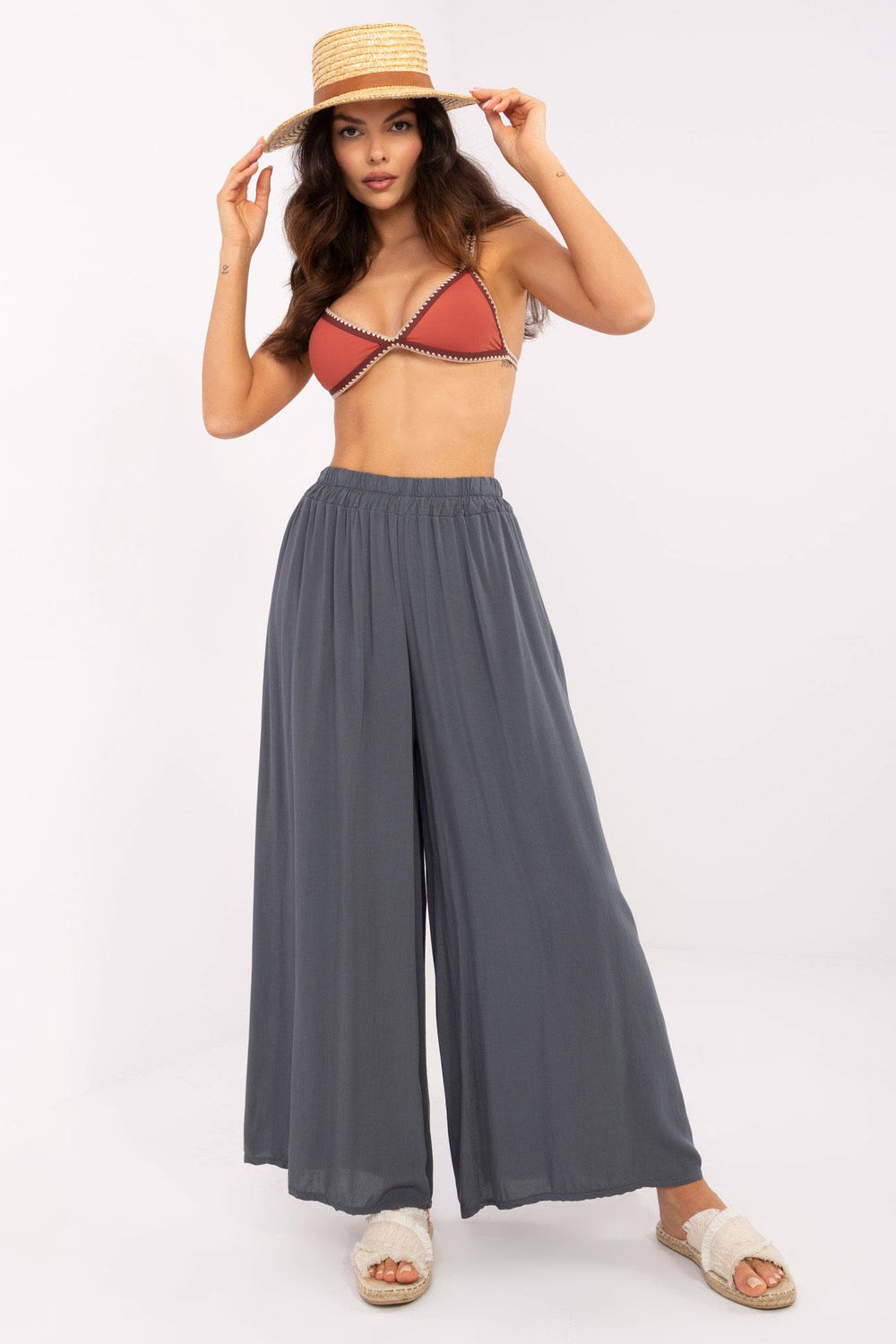 Spodnie Damskie Model TW-SP-BI-82353.39 Grafit - Och Bella