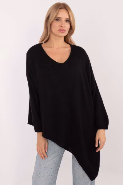 Sweter Damski Model TW-SW-BI-1925.85 Black - Och Bella — zdjęcie 1