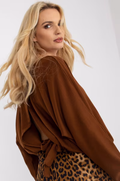 Sweter Damski Model TW-BZ-BE-M327.29 Brown - Och Bella — zdjęcie 3
