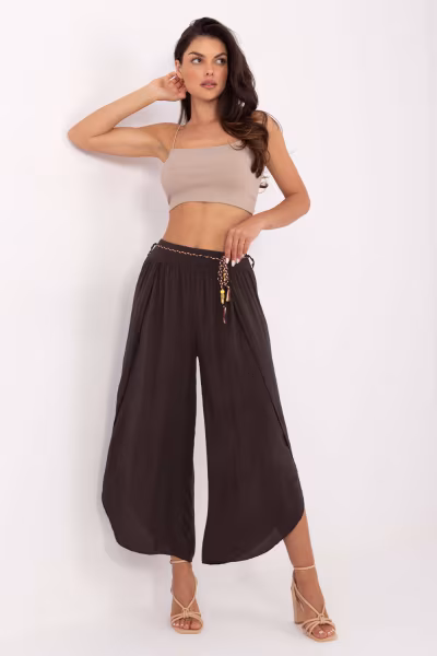 Spodnie Damskie Model TW-SP-BI-81378.24P Dark Brown - Och Bella — zdjęcie 1