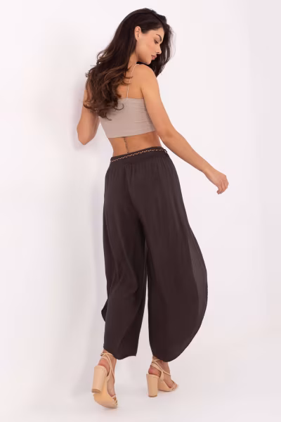 Spodnie Damskie Model TW-SP-BI-81378.24P Dark Brown - Och Bella — zdjęcie 3