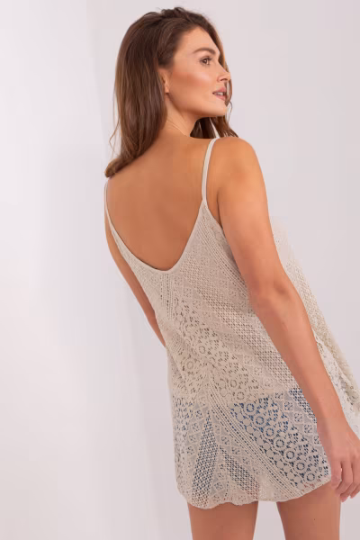 Koszulka Top Model TW-TP-BI-2095.23X Beige - Och Bella — zdjęcie 3